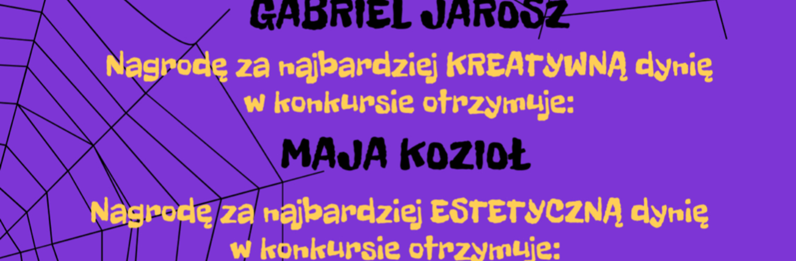 Wyniki konkursu Niezbyt Grzeczne Dynie